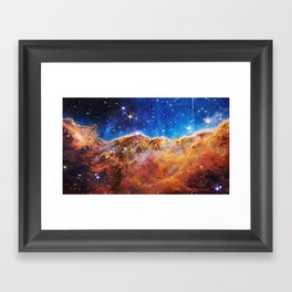 Cosmic Cliffs in the Carina Nebula  Framed Art Print