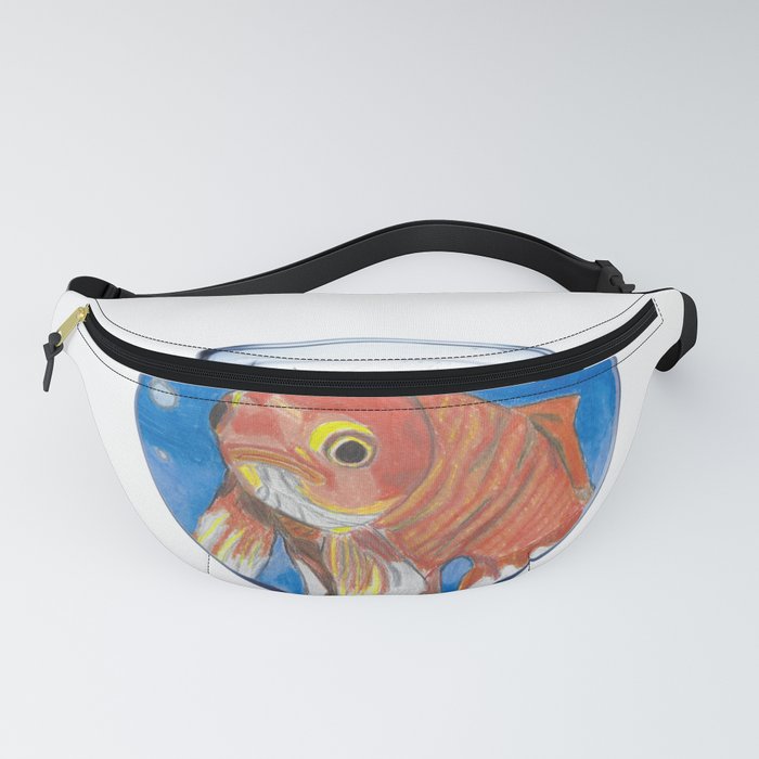 Gertrude the Goldfish in a Fishbowl  Fanny Pack