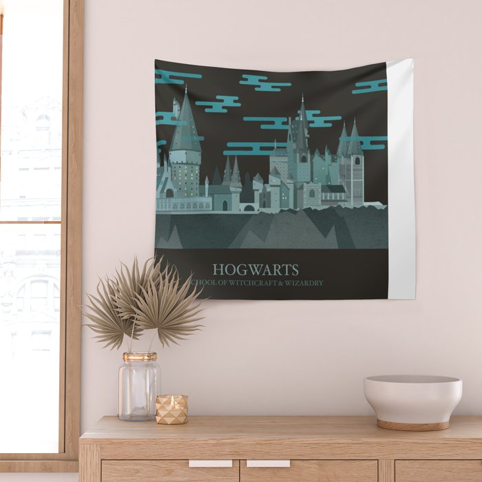 Hogwarts castle tapestry sales