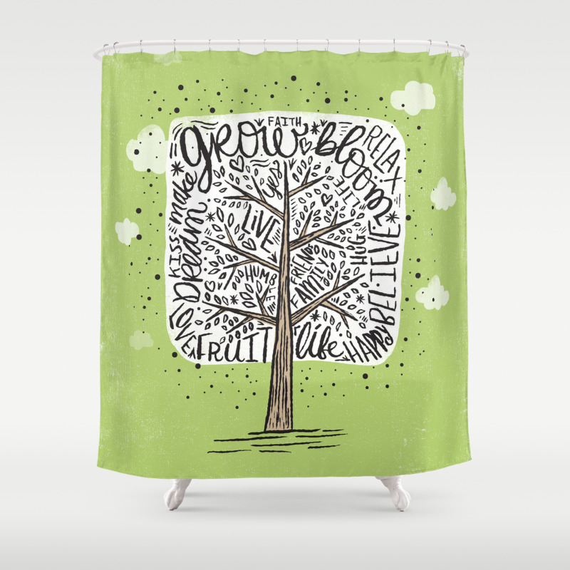 Childrens, Graphic-design, Illustration and Love Shower Curtains  interior decor of house, interior decor modern, interior decor for small spaces, interior decor design ideas, and interior design Tree Of Life Shower Curtain 1080 x 1080