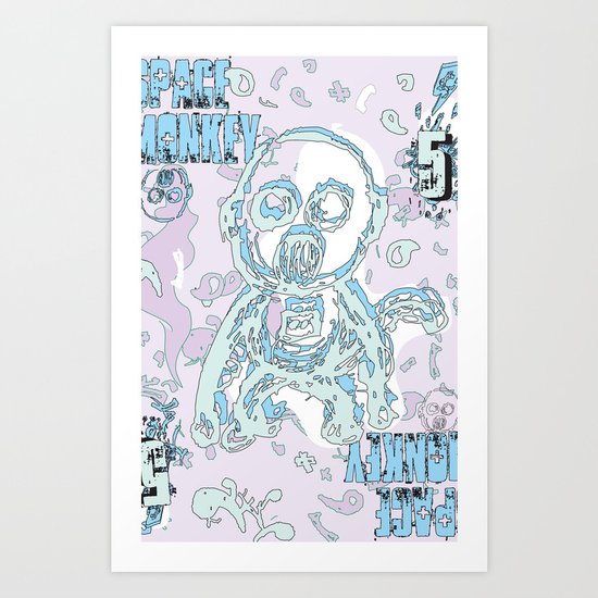 space monkey Art Print