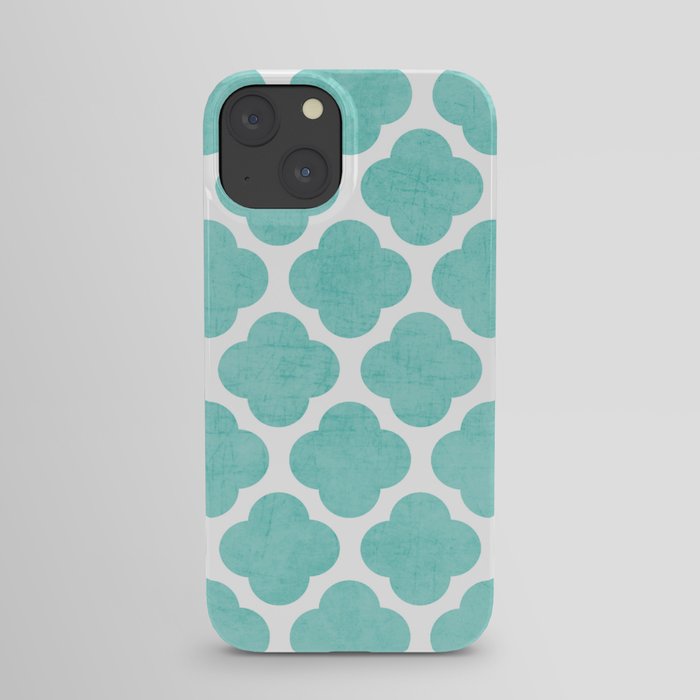 teal clover iPhone Case