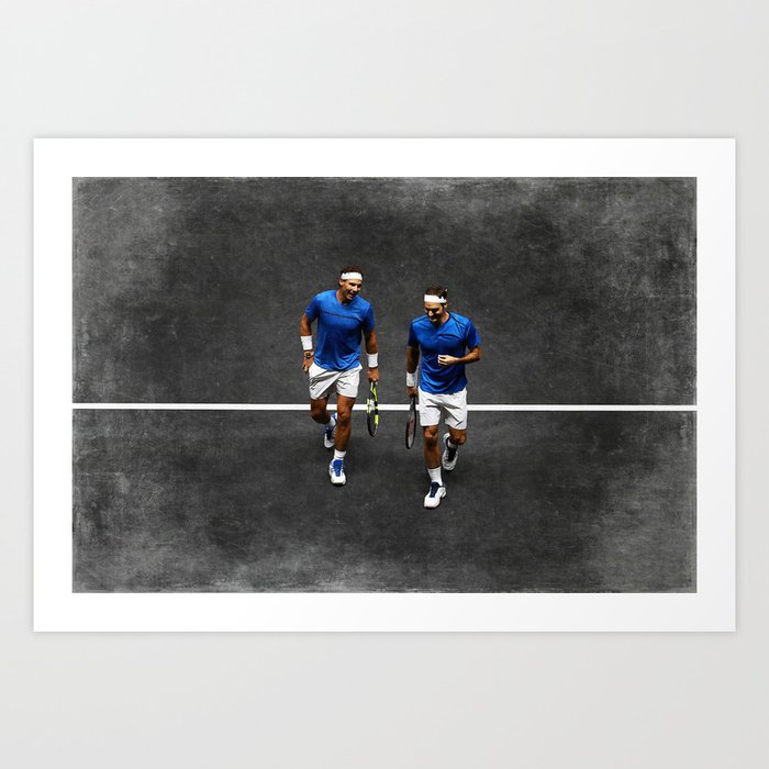 Nadal & Federer Art Print