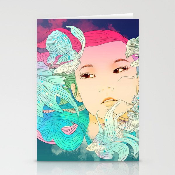 Fish Lady Stationery Cards