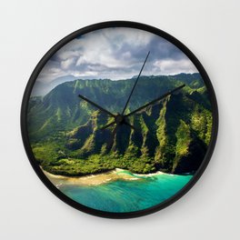 Island of Kauai, Hawaiian Islands Wall Clock