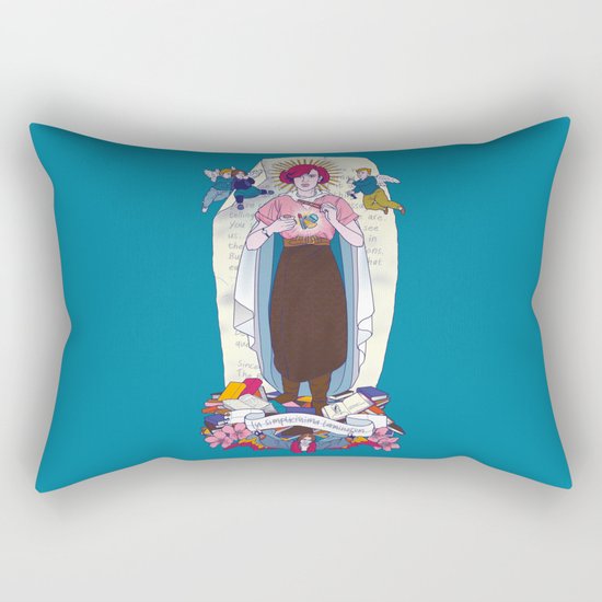Virgen de Shermer Rectangular Pillow