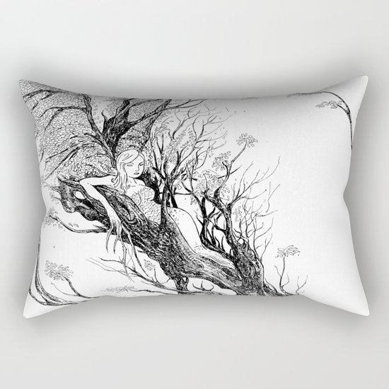 tree nymph Rectangular Pillow