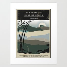 Bar From The Madding Crowd - Black Edition Art Print