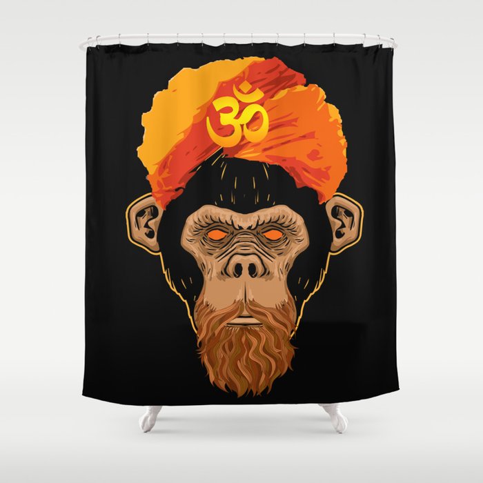 Stoned Monkey Shower Curtain