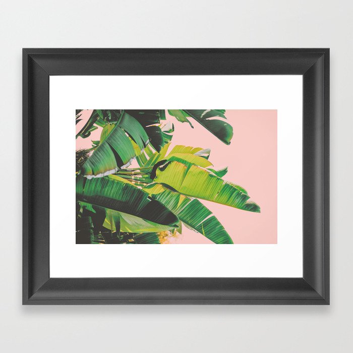 Banana Leaves III (Pink) Framed Art Print