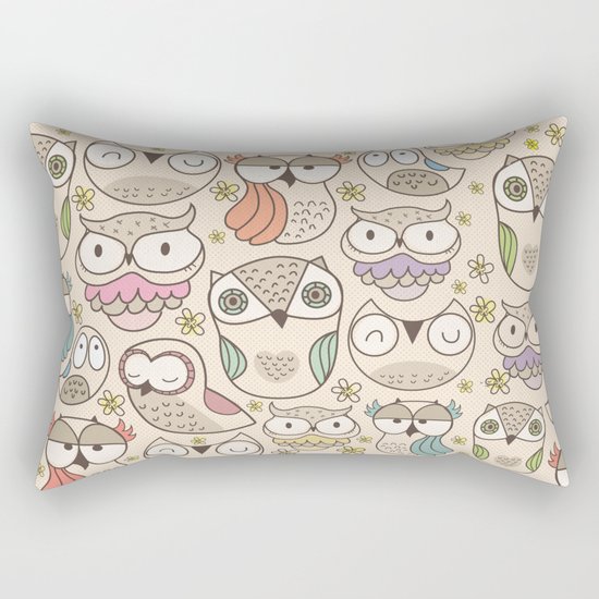 The owling Rectangular Pillow