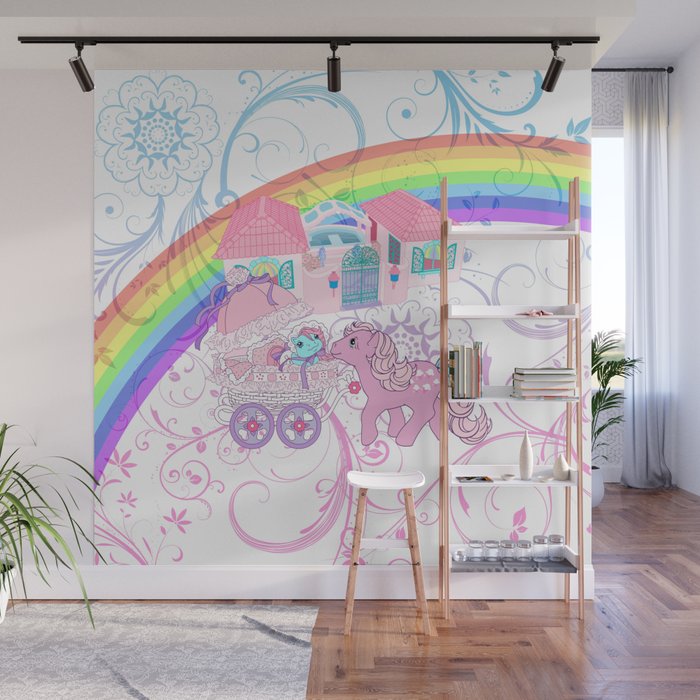 G1 My Little Pony Buggy At Paradise Estate Ornamental Wall Mural