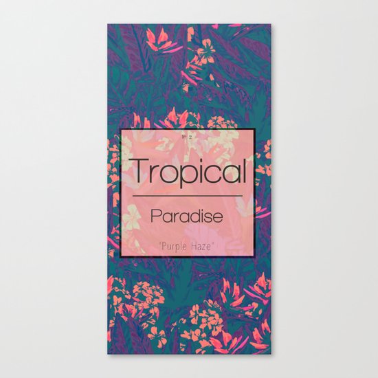 Tropical Paradise: Purple Haze Canvas Print