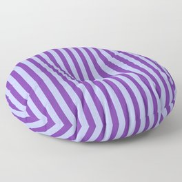 Combi Stripes - purple and lavender Floor Pillow