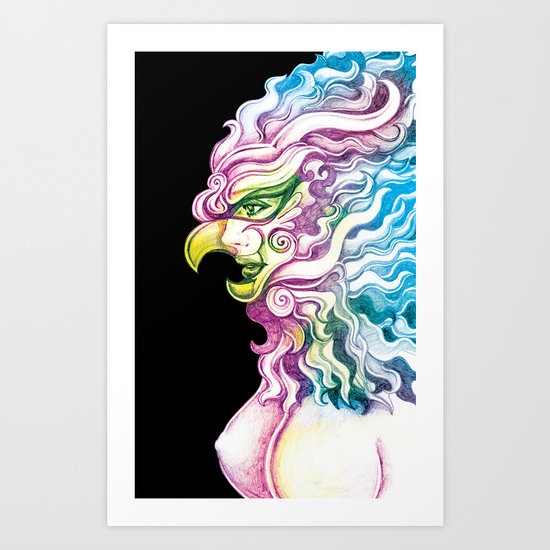 Masked Art Print
