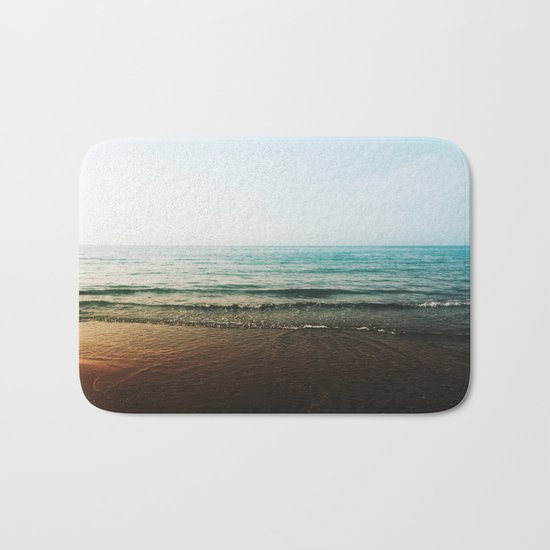 Vivid Morning Waves Bath Mat