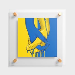 United with Ukraine Floating Acrylic Print