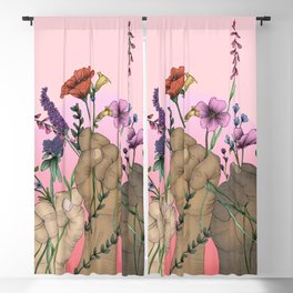 Women Bloom When They Stand Together Blackout Curtain