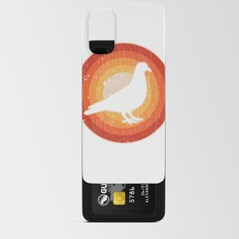 Pigeon Sunset Retro Shirt for Men Women Boys Girls Kids Bird Lover Gifts Android Card Case