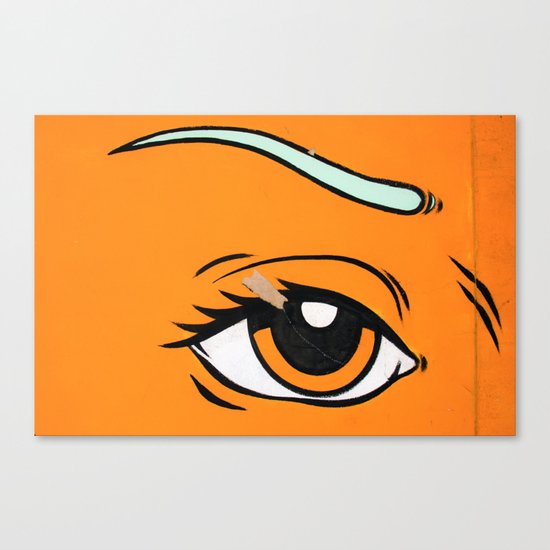 Eye orange 4 Canvas Print
