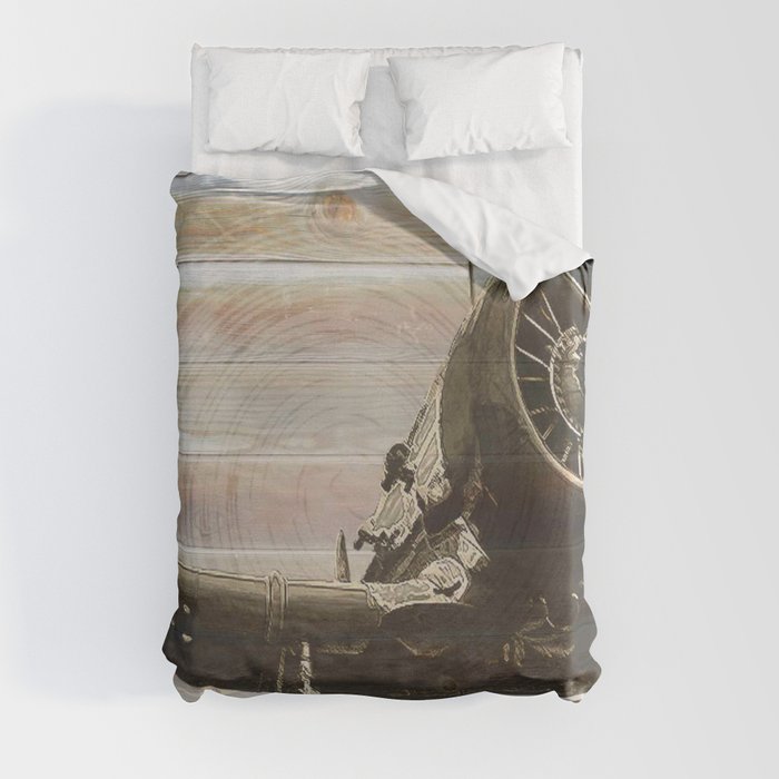Old airplane 2 Duvet Cover