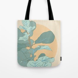 Fiddle Leaf - 70's style Tote Bag