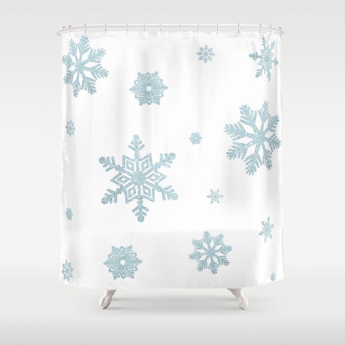 snowflake shower curtain walmart