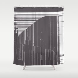 Urban Glitch Shower Curtain