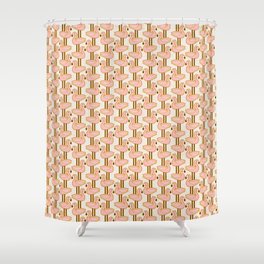 Mid century flamingo Shower Curtain