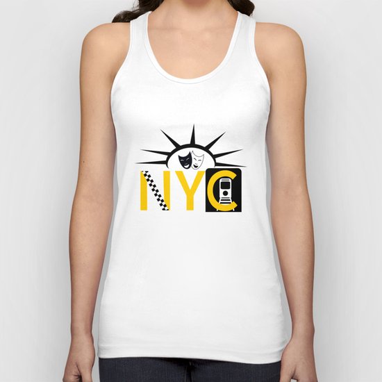 NYC Icon Collage Unisex Tank Top
