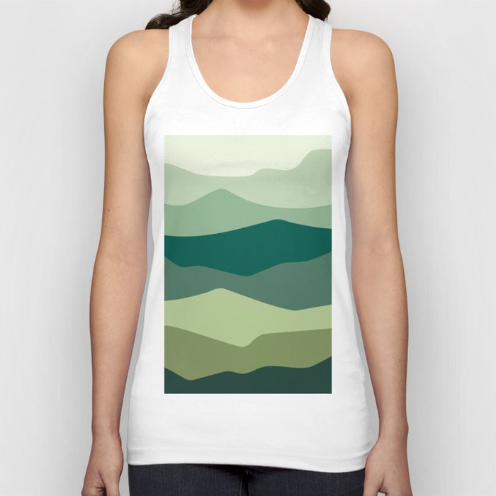 Abstract Landscape forest Tank Top