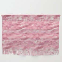 Glam Pink Metallic Waves Texture Wall Hanging