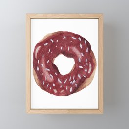 Delicious Chocolate Donuts  Framed Mini Art Print