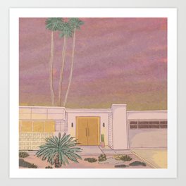 Palm Springs.  Art Print
