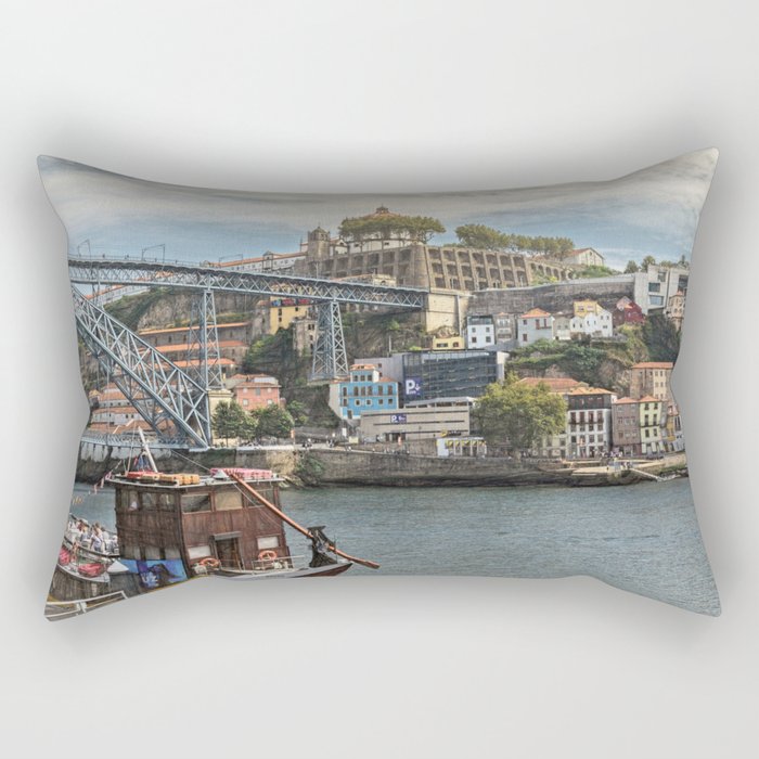 Across The Douro In Porto Rectangular Pillow