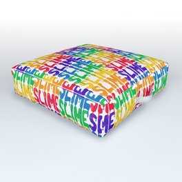 Rainbow SLIME Outdoor Floor Cushion
