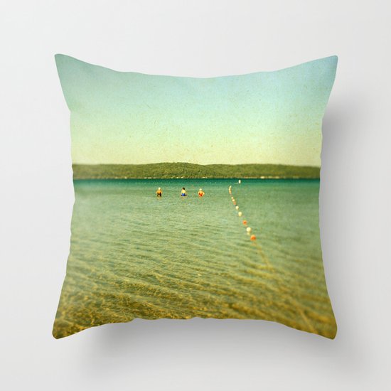 Bathing Beauties Throw Pillow