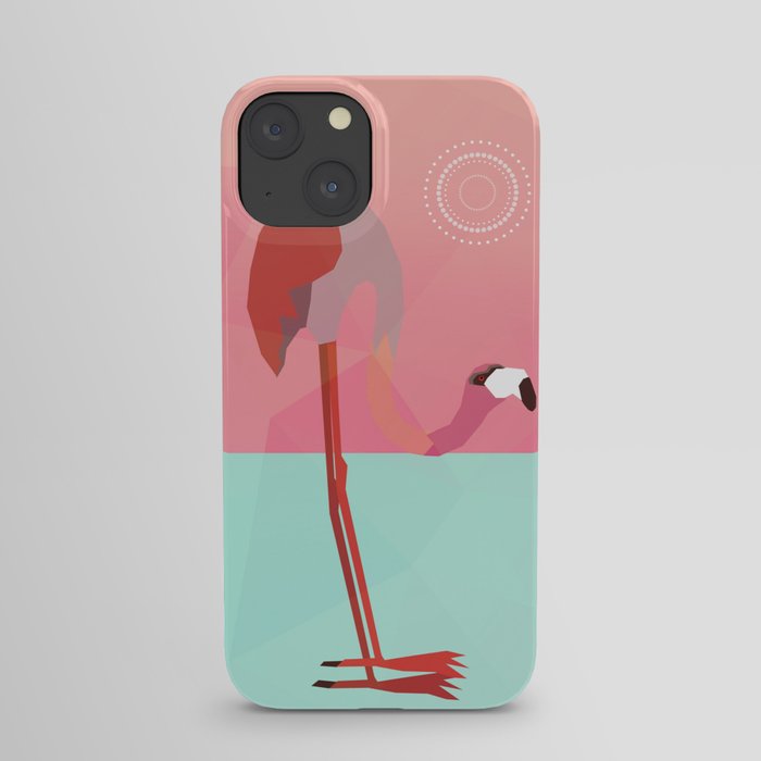flamingo beautiful bird iPhone Case