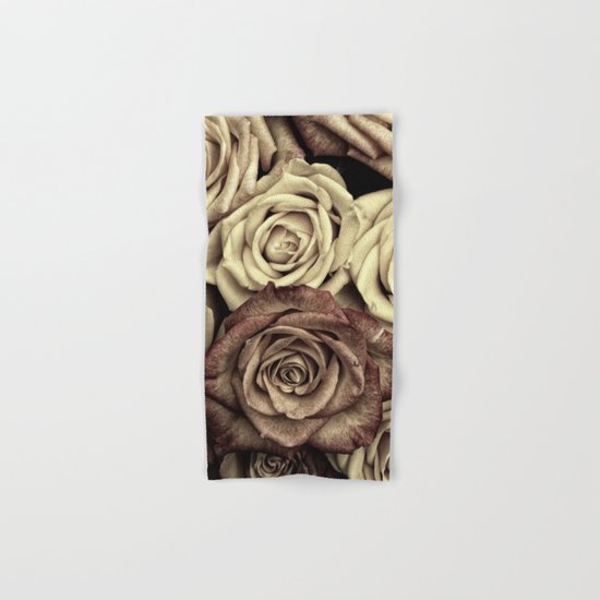 Brown Roses Hand & Bath Towel