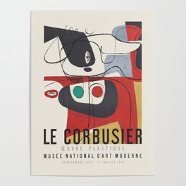 Le Corbusier - Exhibition poster for Musée National d’Art Moderne, 1954 Poster