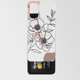 Abstract Floral Android Card Case