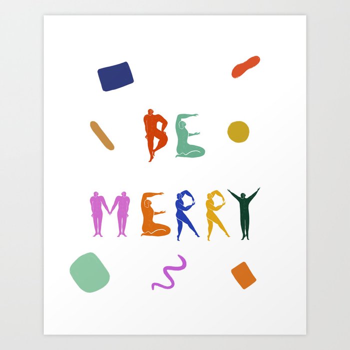 Be Merry Art Print