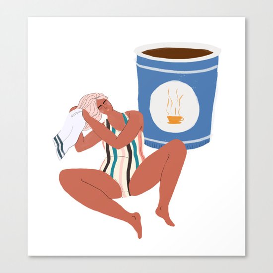 bathing beauty Canvas Print