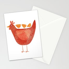 Hen and Chicks Stationery Cards