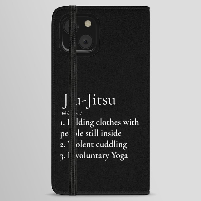 Jiu-Jitsu Definition Black iPhone Wallet Case