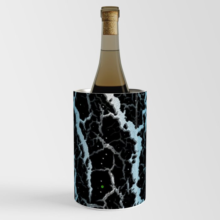 Cracked Space Lava - Sky Blue/White Wine Chiller