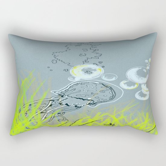 Squid Redone Rectangular Pillow