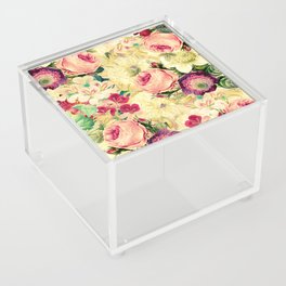 Vintage Flowers Acrylic Box