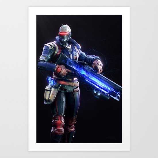 Soldier 76 v1 Art Print
