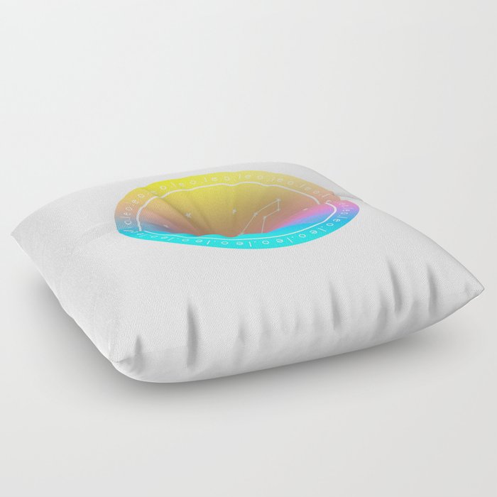 Leo Zodiac | Rainbow Circle Floor Pillow